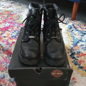 Harley-Davidson Black Leather Boots